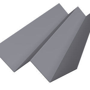 Угол внутренний фибросайдинга Slim 0,5 Satin с пленкой RAL 7004 сигнальный серый (3м)