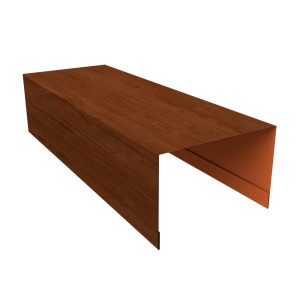 Крышка для забора из сайдинга (Квадро брус, Вертикаль) 0,45 Print Premium Rowan Wood Intense FTC (2,54м)