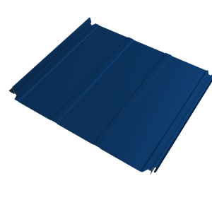 Кликфальц Double Pro Line Grand Line 0,5 Satin с пленкой на замках RAL 5005 сигнальный синий
