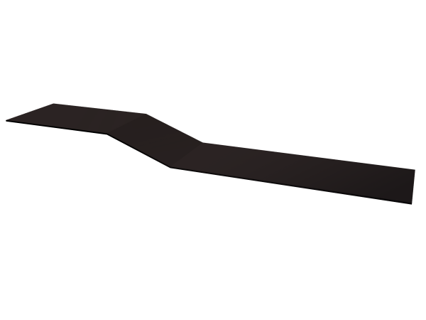 Планка крепежная фальц Grand Line 0,5 Satin Matt TX RAL 9005 черный (3м)