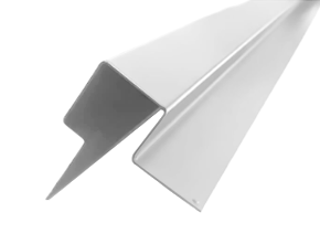 Профиль угловой внешний ассимметричный SidWood Zn RAL 9003 (3м)