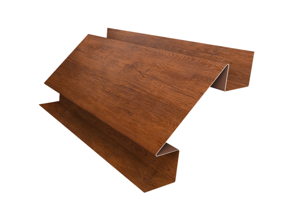 Планка угла внутреннего сложного Блок-Хаус new Grand Line 0,45 Print Premium Golden Wood Fresh TwinColor (2м)