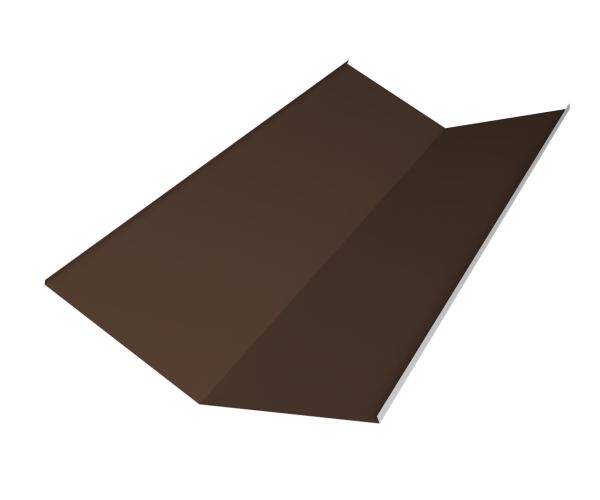Планка ендовы нижней 300х300 0,5 Satin Matt TX RAL 8017 шоколад (3м)
