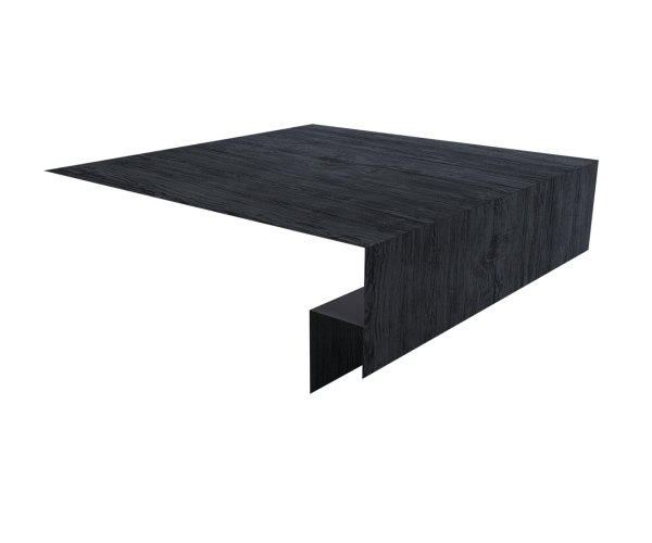 Планка околооконная сложная Экобрус Grand Line 200х50х25 0,45 Print Premium Grey Wood TwinColor (2м)