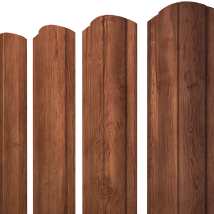 Штакетник Круглый фигурный 0,45 Print Premium Rowan Wood Intense FTC