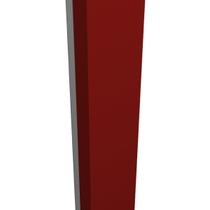 Крепежная планка нижняя Texas 0,5 Satin RAL 3011 коричнево-красный (3м)