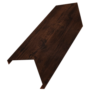 Декоративная накладка на столб универсальная угловая 60х60 для забора жалюзи 0,45 Print Elite Cherry Wood TwinColor (2м)