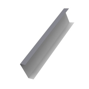 Декоративная накладка на столб универсальная 80х80 для забора жалюзи 0,45 PE RAL 7004 сигнальный серый (2м)