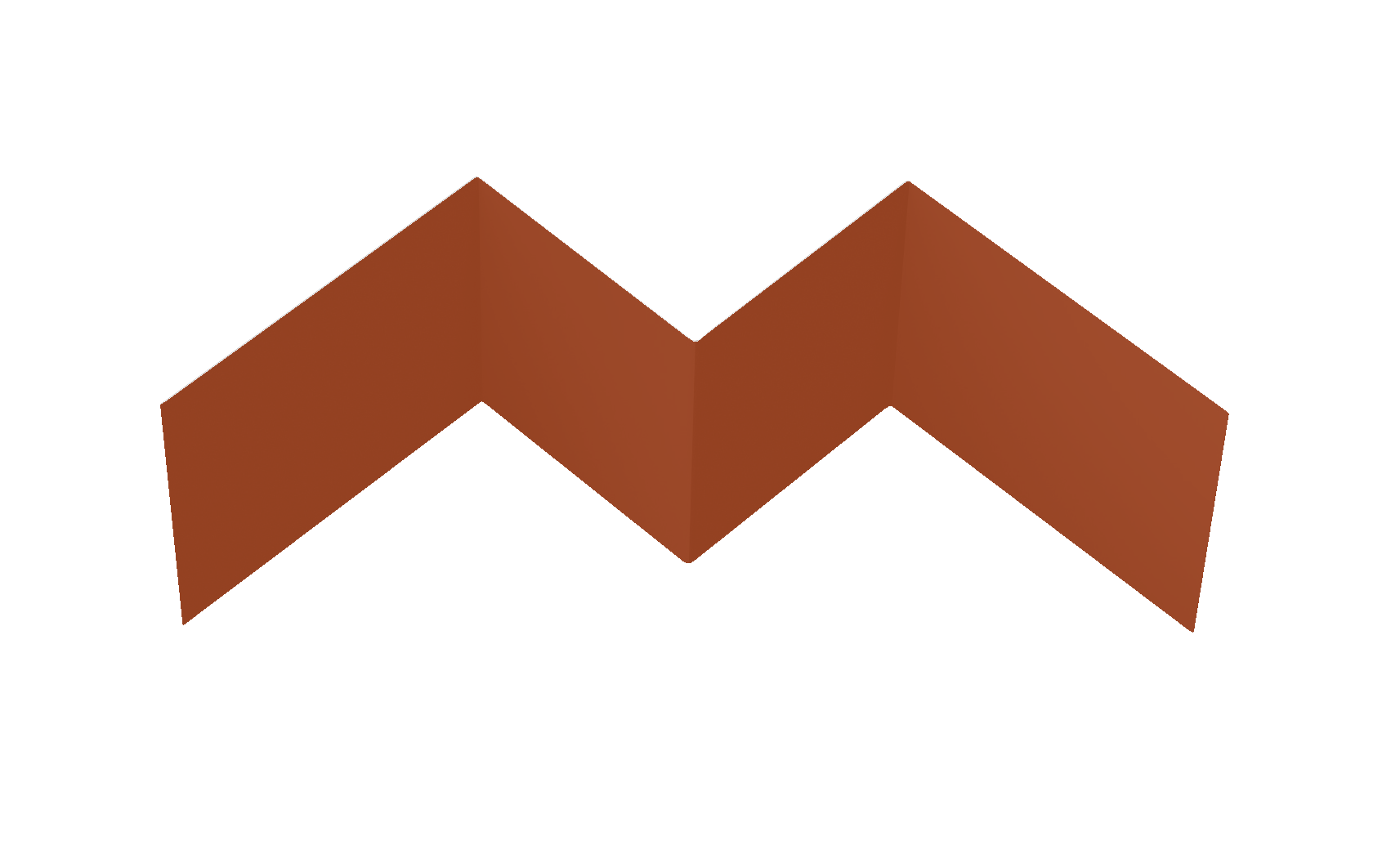 Угол внутренний фибросайдинга 0,5 Velur X RAL 8004 терракота (2м)