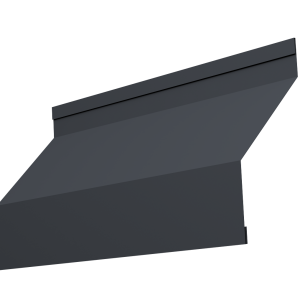 Ламель забора жалюзи Milan new 0,5 Velur X с пленкой RAL 7024 мокрый асфальт