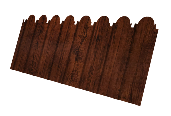 Профнастил C10A фигурный 0,45 Print Elite Cherry Wood TwinColor