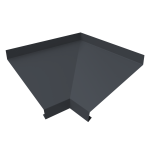 Угол отлива внутренний 150 0,5 Atlas X с пленкой RAL 7024 мокрый асфальт