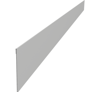 Ламель забора жалюзи Palermo стартовая/финишная для калиток и ворот 0,45 Drap TX RAL 7047 телегрей 4