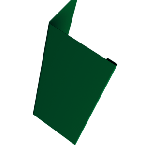 Нащельник (для калиток и ворот) 25х35 жалюзи Milan, Tokyo, Palermo 0,45 PE-Double RAL 6005 зеленый мох (L2,5)