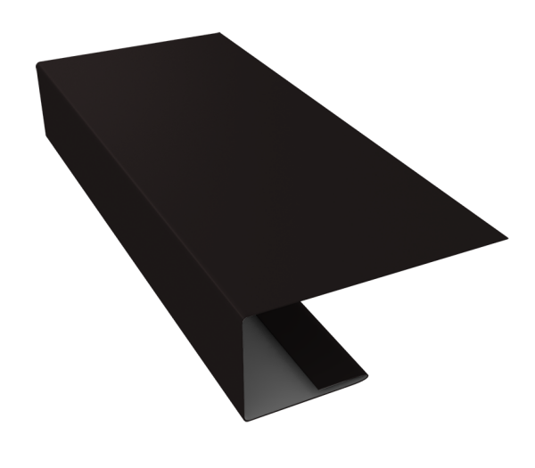 J-Профиль 18мм 0,5 Satin Matt RAL 9005 черный (2м)