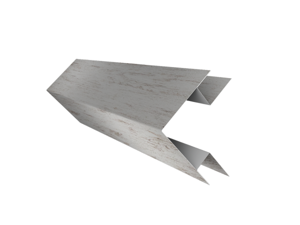 Угол внешний сложный 75х75 0,45 Print Elite Snow Wood TwinColor (2м)