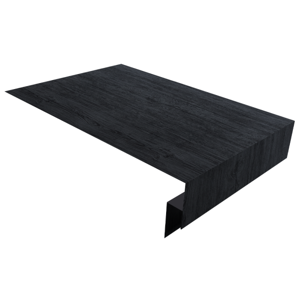 Планка околооконная сложная 250х50х18 (j-фаска) 0,45 Print Premium Grey Wood TwinColor (3м)