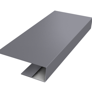 J-Профиль 12мм 0,45 Drap TX RAL 7004 сигнальный серый (2м)