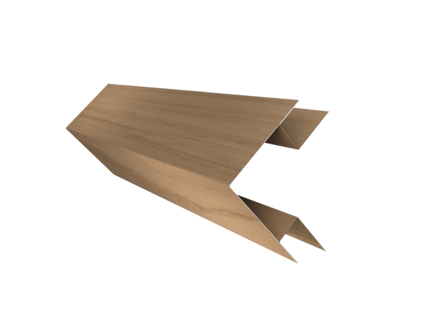 Угол внешний сложный 75х75 0,45 Print Elite Honey Wood TwinColor (3м)