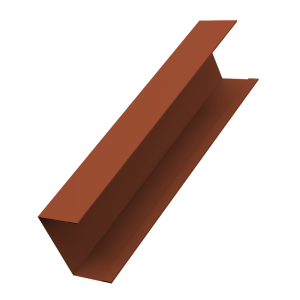 Крышка жалюзи Milan, Tokyo (для калиток, ворот) 0,5 Velur X RAL 8004 терракота (2,5м)