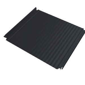 Кликфальц Double Pro Gofr Grand Line 0,45 Drap ST с пленкой на замках RAL 7024 мокрый асфальт