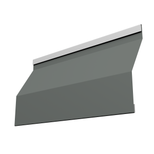 Ламель забора жалюзи Milan Slim 0,45 PE с пленкой RAL 7005 мышино-серый