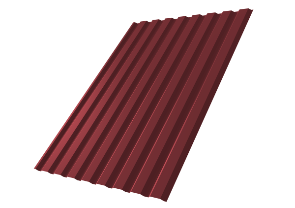 Профнастил С20A 0,45 Drap TR RAL 3005 красное вино