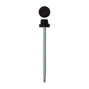 Саморез кровельный Daxmer 4,8х70 (100шт) сверло №1 RAL 9005