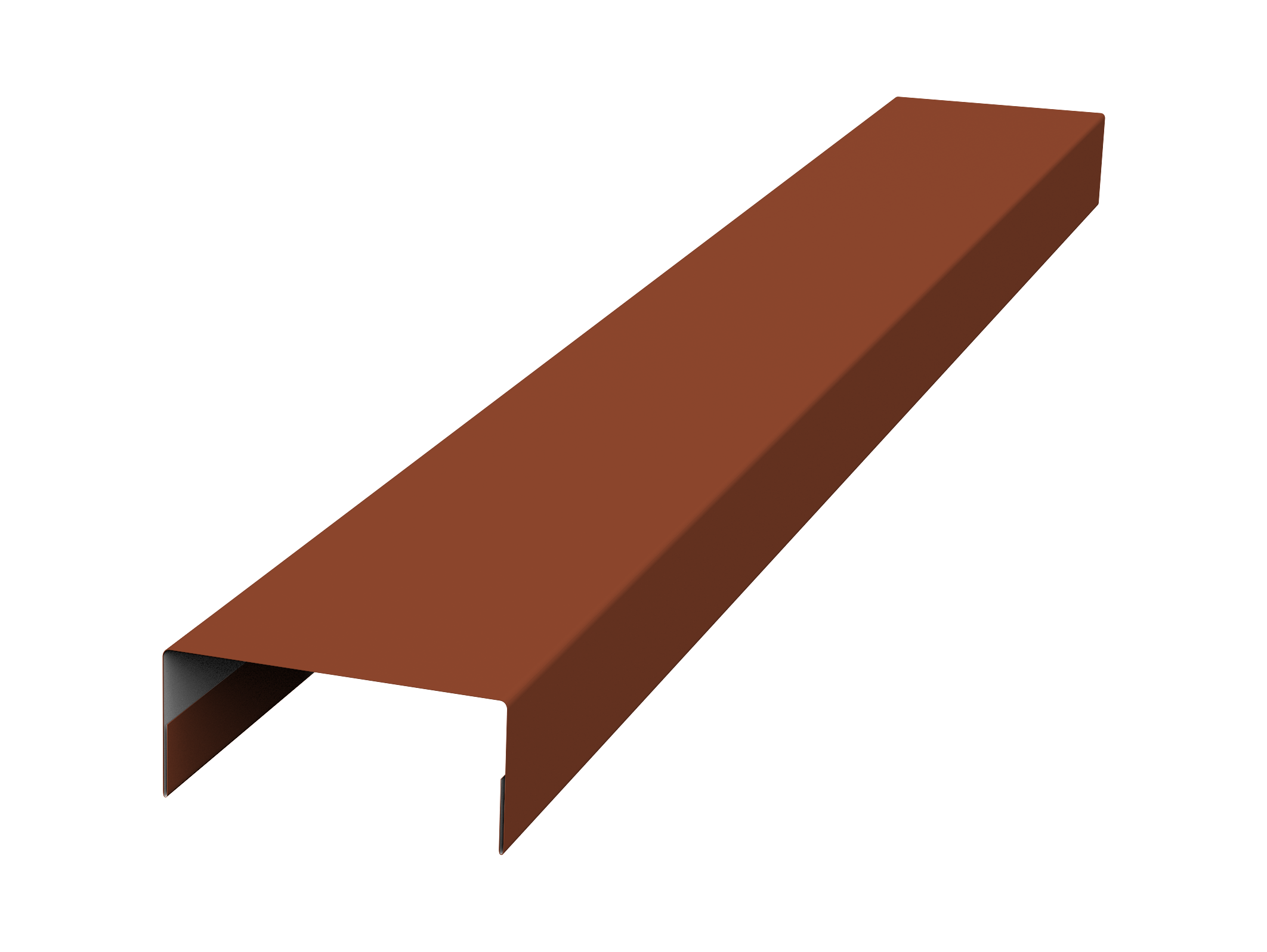 Крышка 30х15 жалюзи Texas 0,5 Satin Matt RAL 8004 терракота (3м)