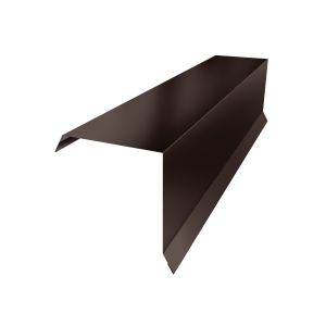 Планка торцевая 95х95 0,5 Satin Matt RAL 8017 шоколад (2м)