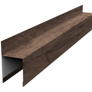 Планка опорная составная внешняя для забора жалюзи Palermo 0,45 Print Premium Almond Wood Fresh (3м)