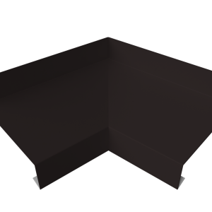 Угол отлива внутренний 70 0,5 PurPro Matt 275 с пленкой RAL 9005 черный