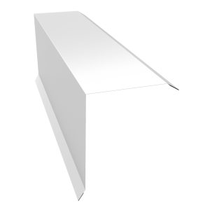 Планка торцевая 150х100 0,45 Drap TX RAL 9003 сигнальный белый (3м)