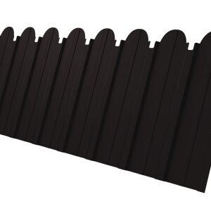 Профнастил C10A фигурный 0,45 Drap-double TX RAL 9005 черный