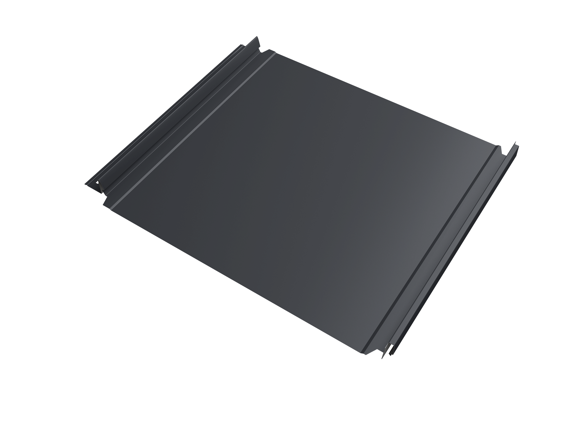 Кликфальц Double Pro Grand Line 0,5 Satin с пленкой на замках RAL 7024 мокрый асфальт