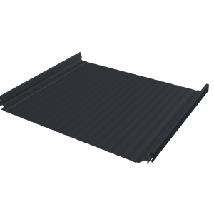 Кликфальц Pro Gofr Grand Line 0,45 Drap TR с пленкой на замках RAL 7024 мокрый асфальт