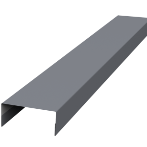 Крышка 45х20 жалюзи Texas 0,45 PE RAL 7004 сигнальный серый (2м)