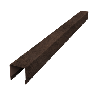 Планка вертикальная лицевая для забора жалюзи Palermo 0,45 Print Elite Antique Wood TwinColor (2м)