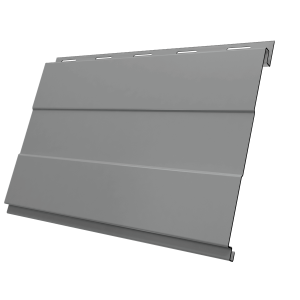Софит Вертикаль 0,2 prof Grand line 0,5 Satin RAL 9006 бело-алюминиевый