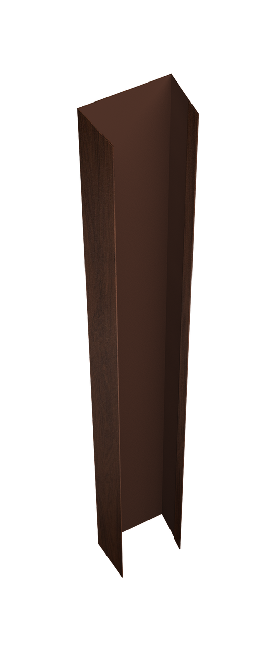 Крепежная планка верхняя Texas 0,45 Print Elite Choco Wood TwinColor (2м)