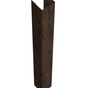 Стойка жалюзи Texas для монтажа с крепежным вкладышем 0,45 Print Premium Antique Wood TwinColor (3м)