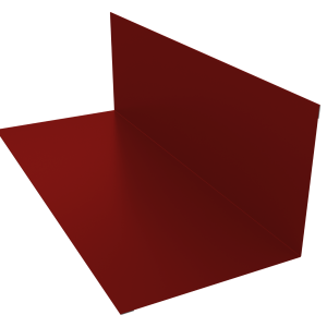 Планка примыкания 130х160мм 0,5 Satin с пленкой RAL 3011 коричнево-красный (3м)