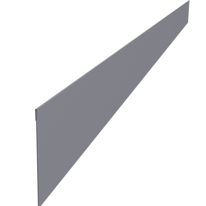 Ламель забора жалюзи Palermo стартовая/финишная для калиток и ворот 0,45 PE RAL 7004 сигнальный серый