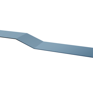 Планка крепежная фальц 0,45 Drap TX RAL 5024 пастельно-синий (2м)