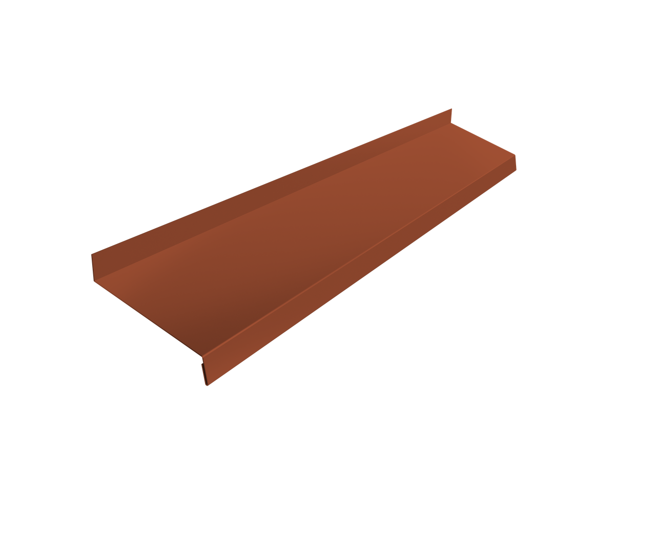 Отлив простой 100 0,5 Velur X RAL 8004 терракота (2м)