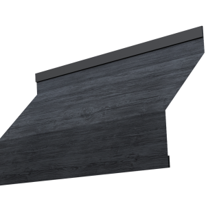 Ламель забора жалюзи Milan new 0,45 Print Premium с пленкой Grey Wood TwinColor