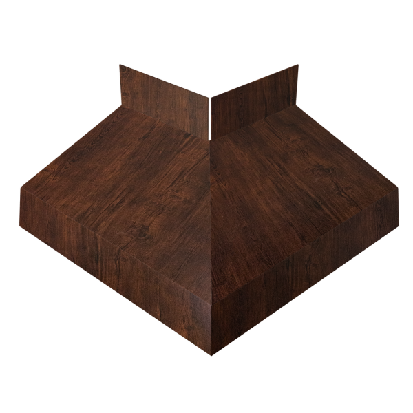 Угол отлива внешний 50 0,4 Print Premium с пленкой Cherry Wood Dark FTC