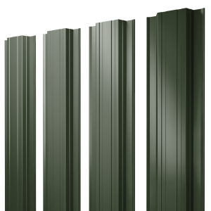 Штакетник Прямоугольный с прямым резом 0,5 Satin Matt TX RAL 6020 хромовая зелень