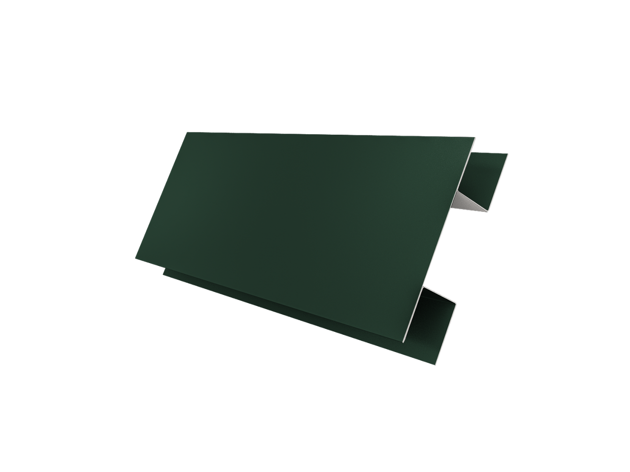 Планка H-образная стыковочная сложная 0,5 PE с пленкой RAL 6005 зеленый мох (3м)