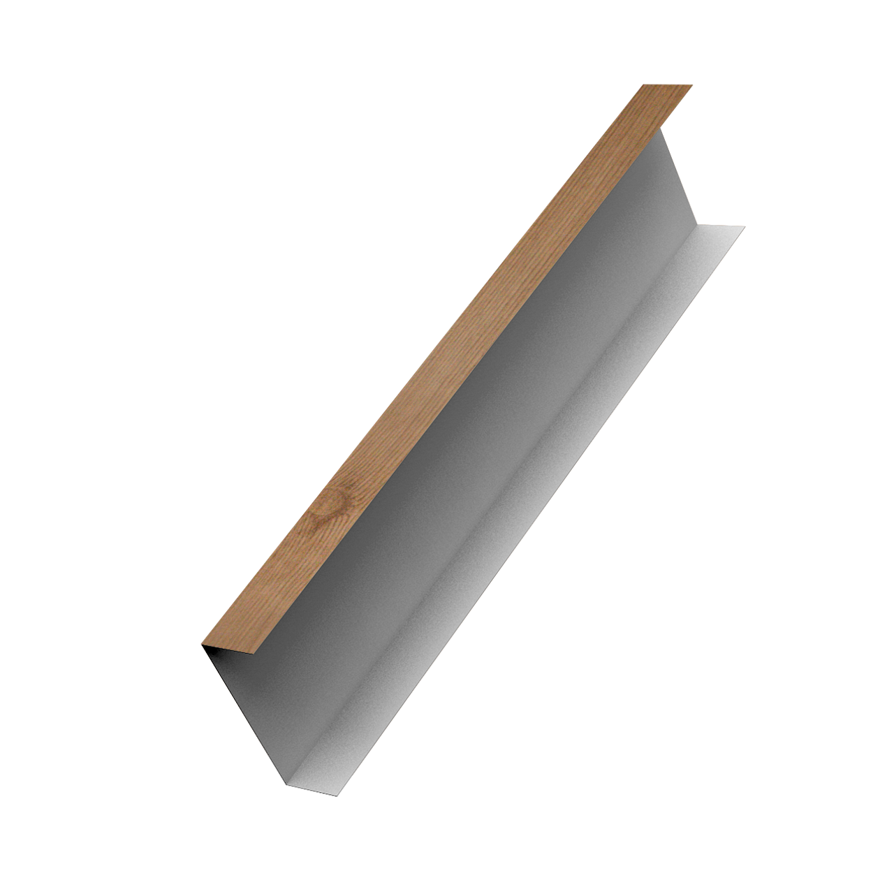 Декоративная накладка на столб универсальная 80х80 для забора жалюзи 0,45 Print Premium Pine Wood Fresh (3м)